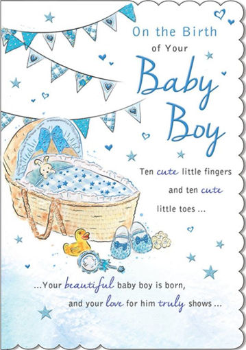 Picture of BIRTH OF YOUR BABY BOY CARD
